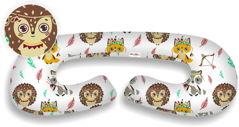 134746-239436-baby-nellys-dojciace-vankus-relaxacna-poduska-maxi-pes-gulicky-jezko-a-liska-biela