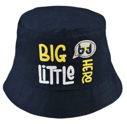 Letný, jarný klobúčik Baby Nellys, Big Little Hero - granát, veľ. 62/68, obvod: 38/42 cm