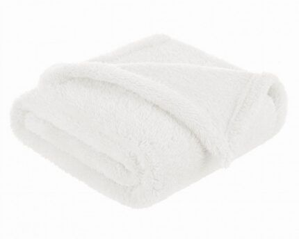 Jemná fleecová dečka 80 x 100 cm, krémová