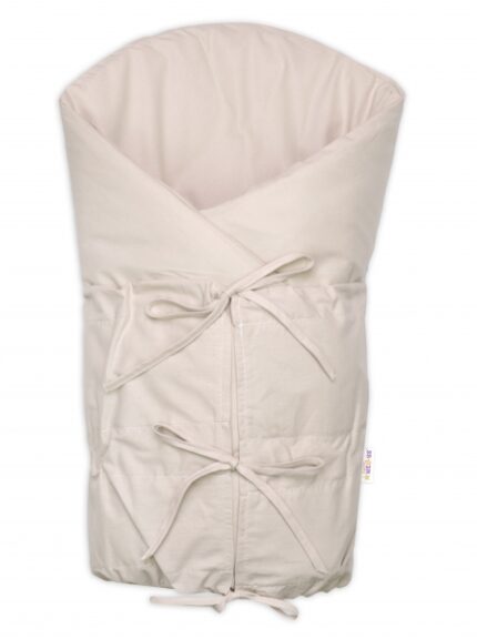 Klasická retro zavinovačka NATURE šnurovacia s výplňou - béžová